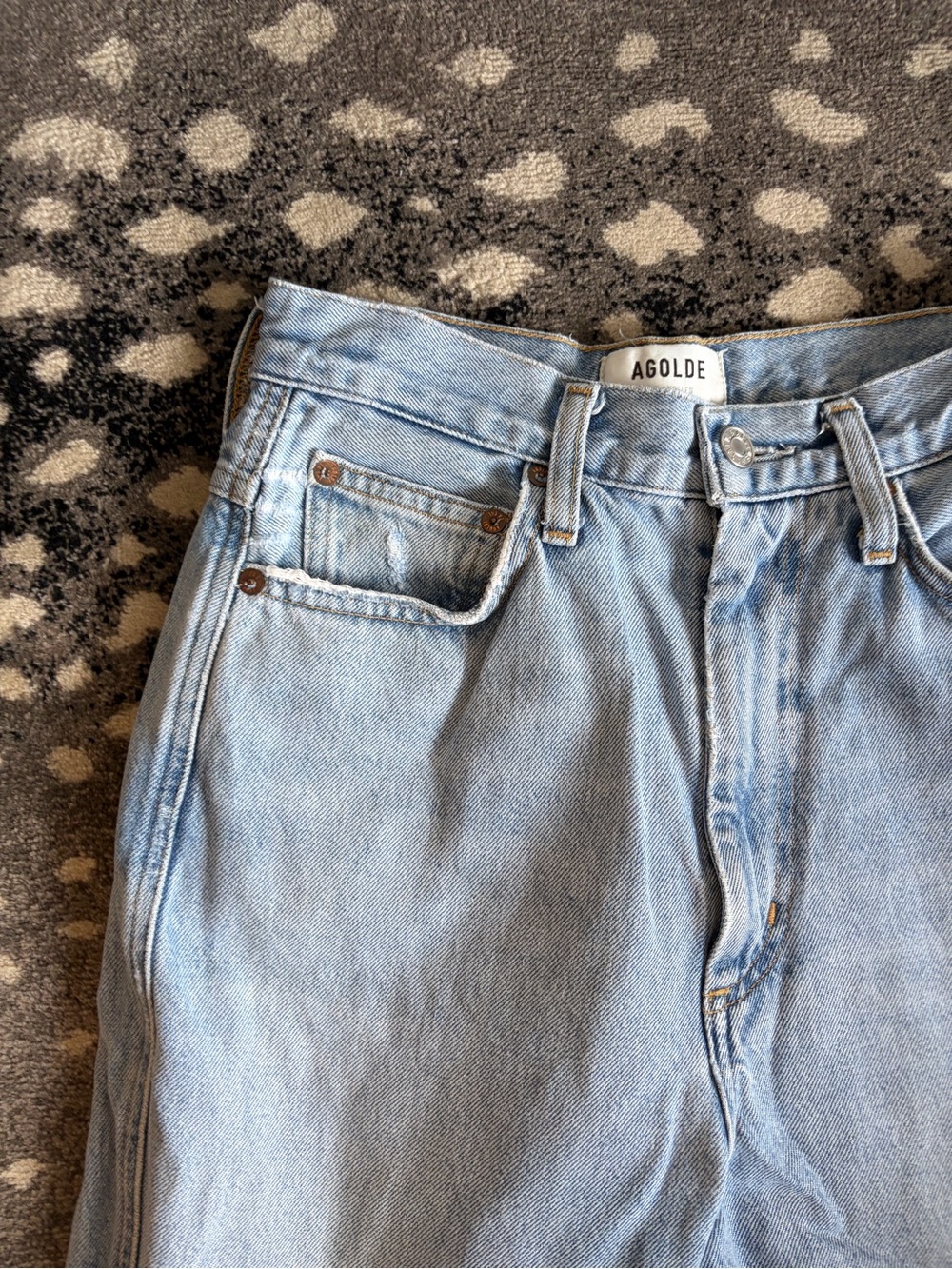 Agolde 90s Pinch Waist High Rise Straight Leg Jeans 26 - Picture 7 of 11